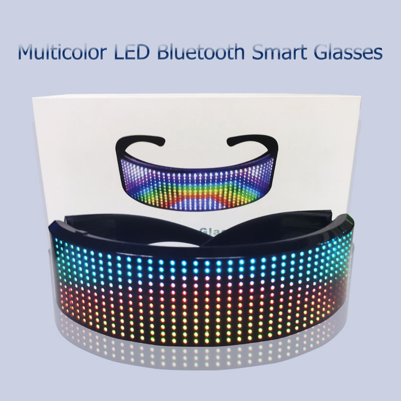 Lunettes beauf à LED multicolore