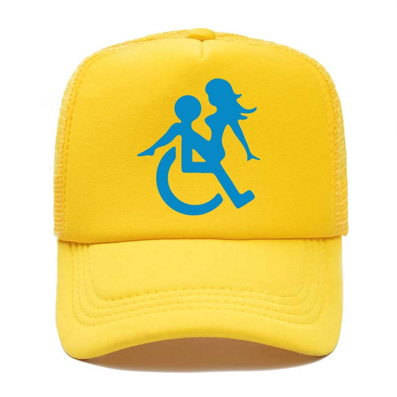 Casquette beauf | Logo handicapé jaune