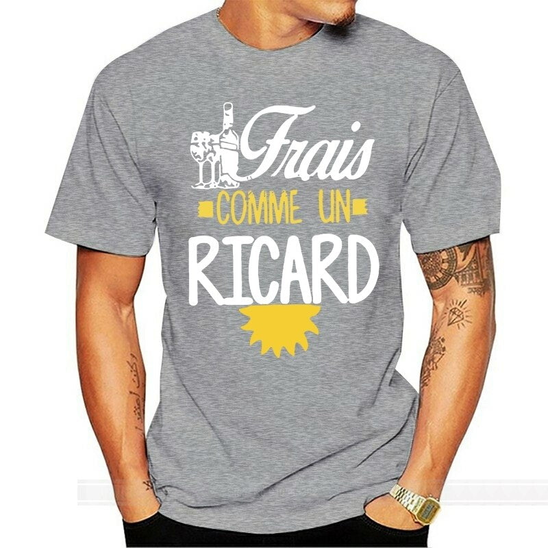 T-Shirt beauf | T-shirt Ricard "Frais comme un Ricard" gris