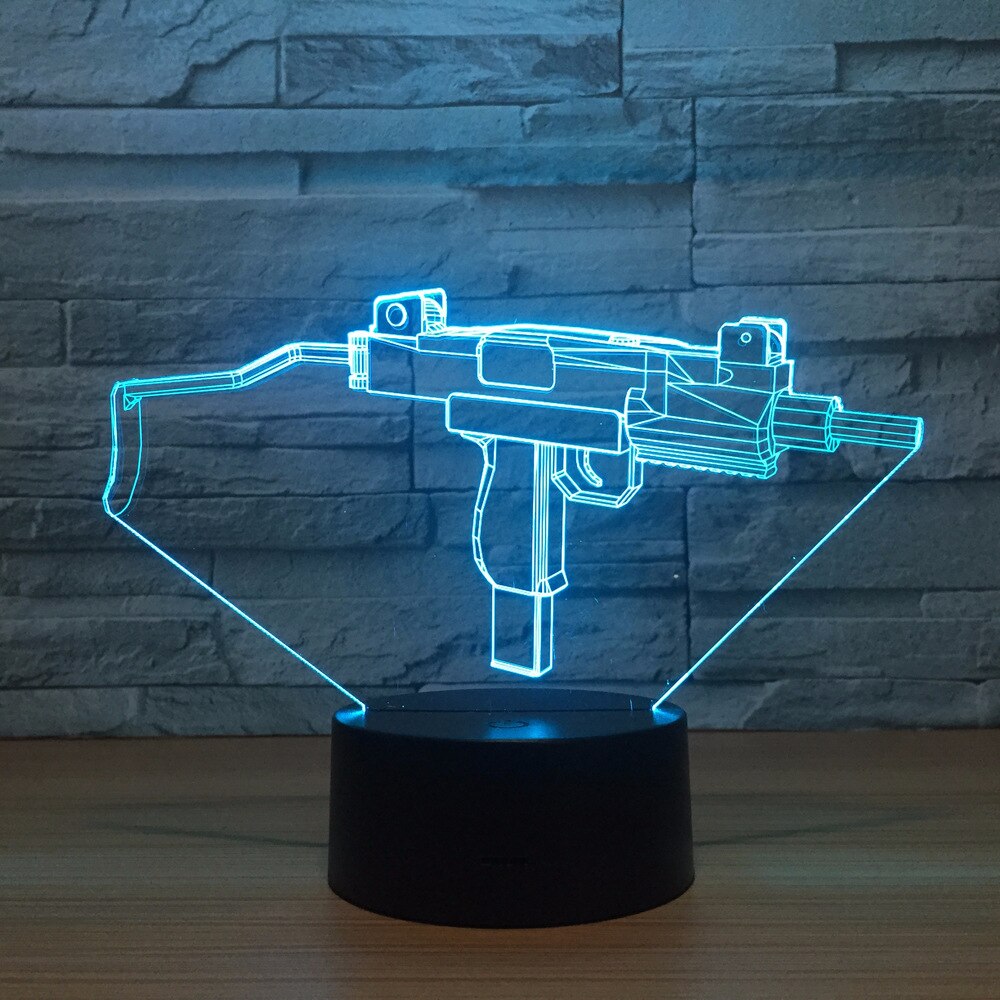 Lampe beauf armes à feu 3D