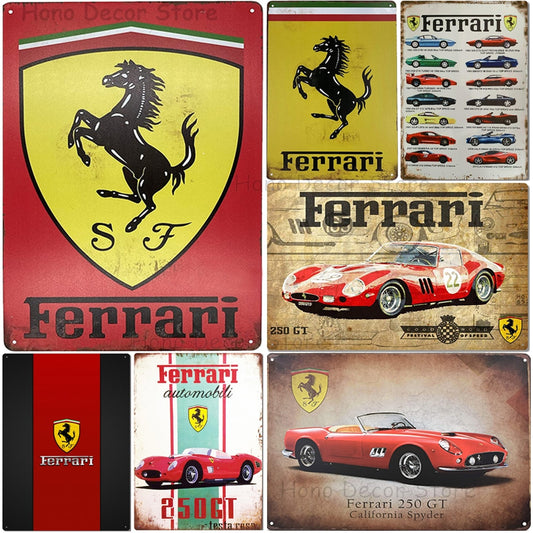 Plaque Métallique | Ferrari