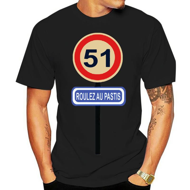 T-Shirt beauf | T-shirt pastis 51 "Roulez au pastis" noir