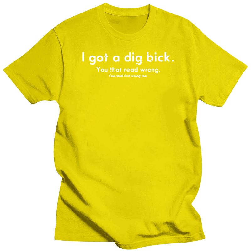 T-Shirt beauf | T-shirt big dick jaune