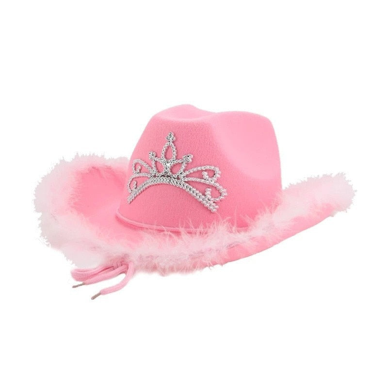 Chapeau de Barbie rose