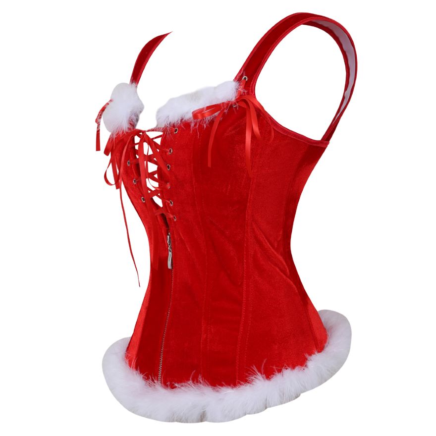 Bustier rouge de Noël