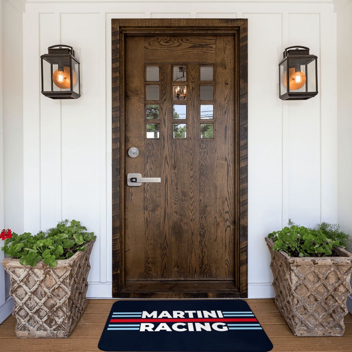 Tapis de garage dans le design Martini Racing