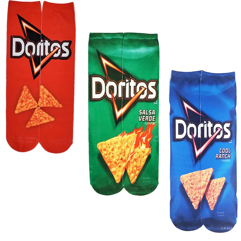 Chaussettes beauf | Chaussettes marque de chips doritoas