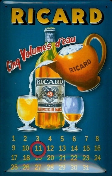 Calendrier Beauf | Ricard Pastis