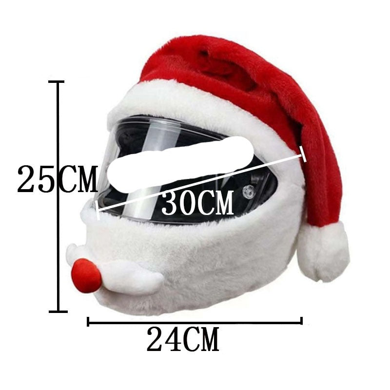 Housse de casque de moto, chapeau de Père Noël, couverture complète pour  casque de moto cadeau de Noël Bonnet De Père Noël (N'inclut Casque) A :  : Auto et Moto