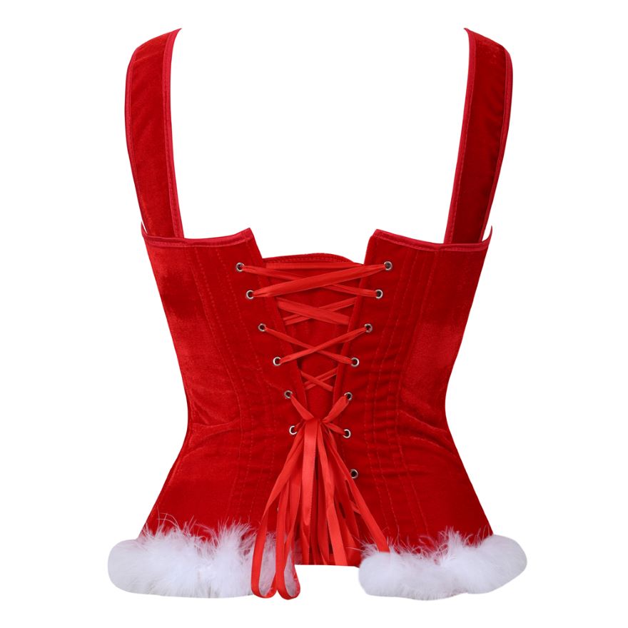 Bustier rouge de Noël