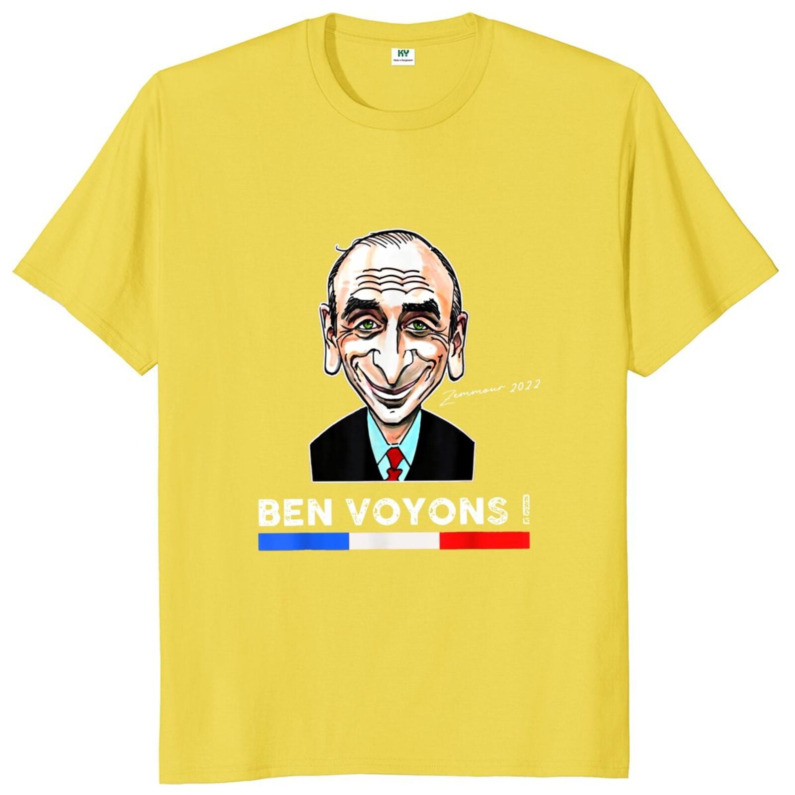 T-Shirt beauf | T-shirt Ben Voyons jaune