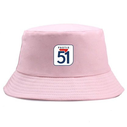 Summer Pastis 51 Men Bucket Hats Women Girl Boy Reversible Bob Hat Unisex Outdoor Cotton Summer Fisherman Caps Fishing Beach Hat