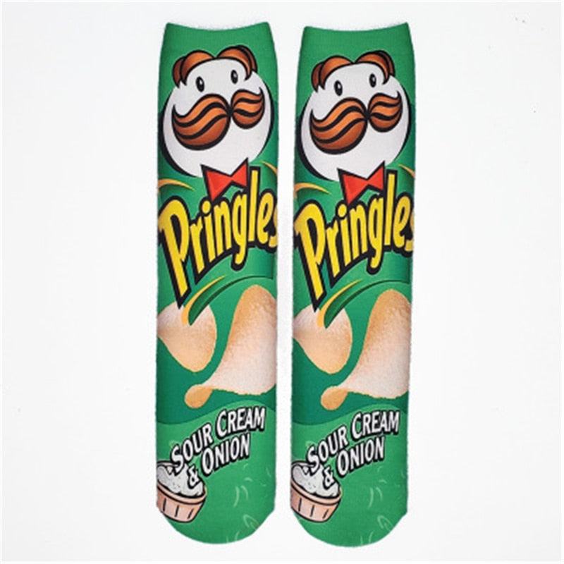 Chaussettes beauf | Chaussettes marque de chips pringles