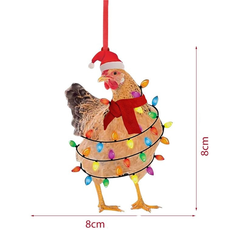 Déco Beauf de Noël | Ornement poulette