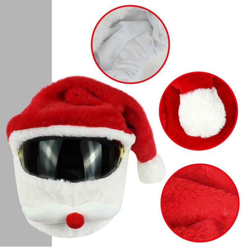 Couvre casque de moto beauf | Père Noël