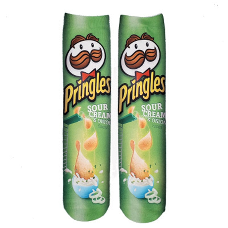 Chaussettes beauf | Chaussettes marque de chips pringles