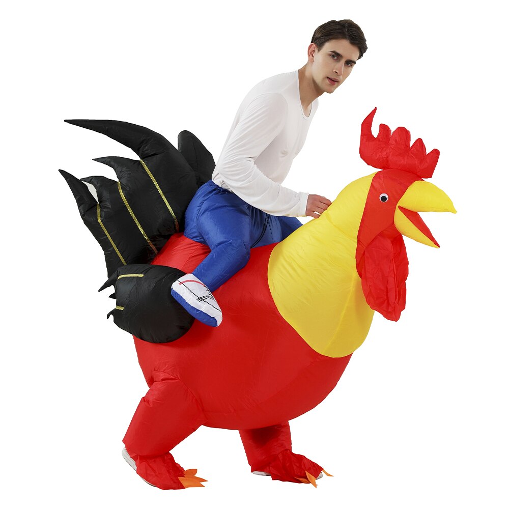 Costume beauf | Homme sur un coq