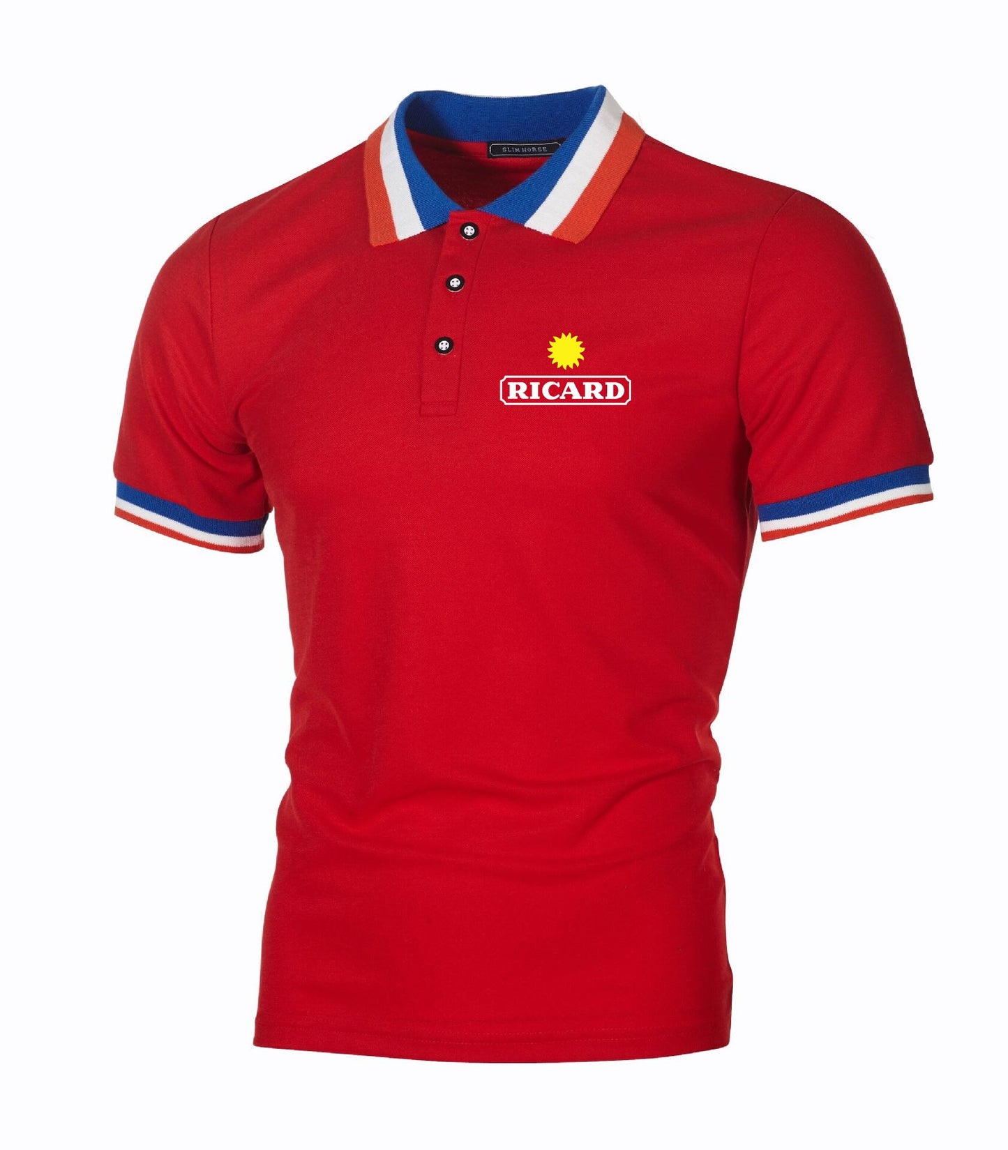Polo Ricard Stylé Beauf rouge