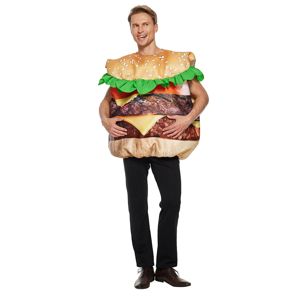 Costume burger humain