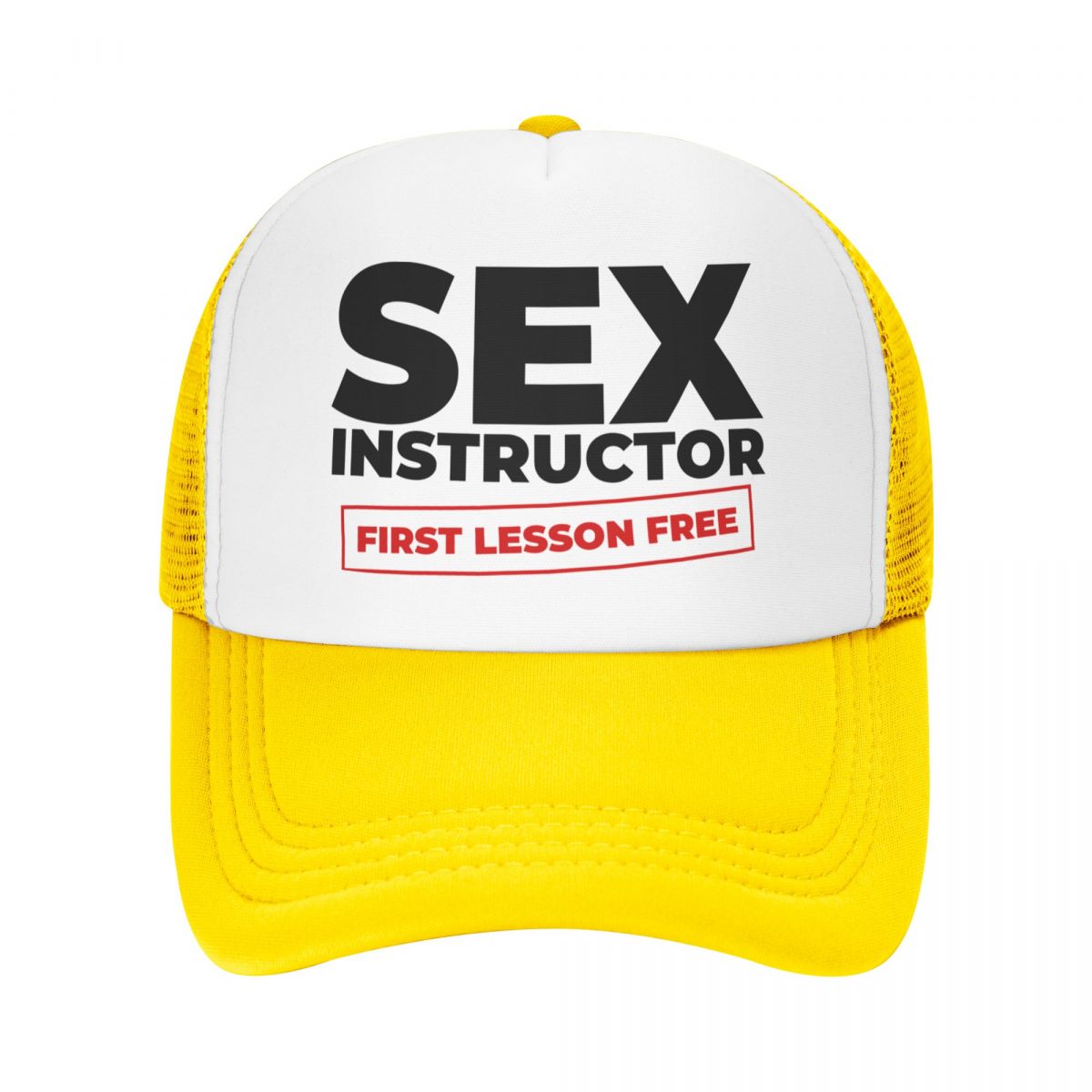 Casquette Sex Instructor jaune