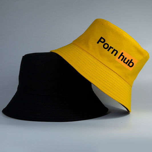 Bob PornHub réversible - chapeau d'été beauf jaune