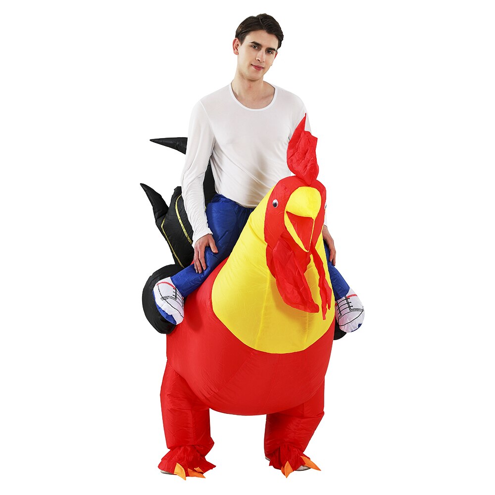 Costume beauf | Homme sur un coq