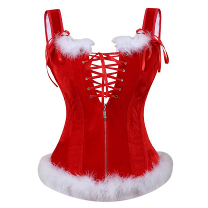 Bustier rouge de Noël