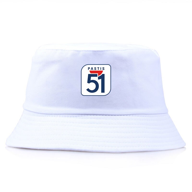 Summer Pastis 51 Men Bucket Hats Women Girl Boy Reversible Bob Hat Unisex Outdoor Cotton Summer Fisherman Caps Fishing Beach Hat