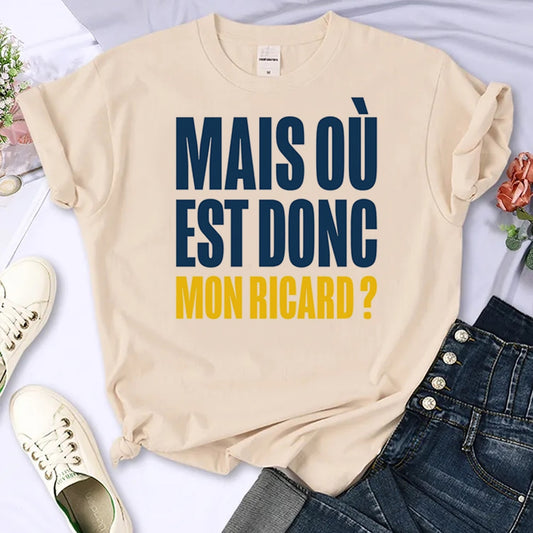 Tshirt Ricard femme beige