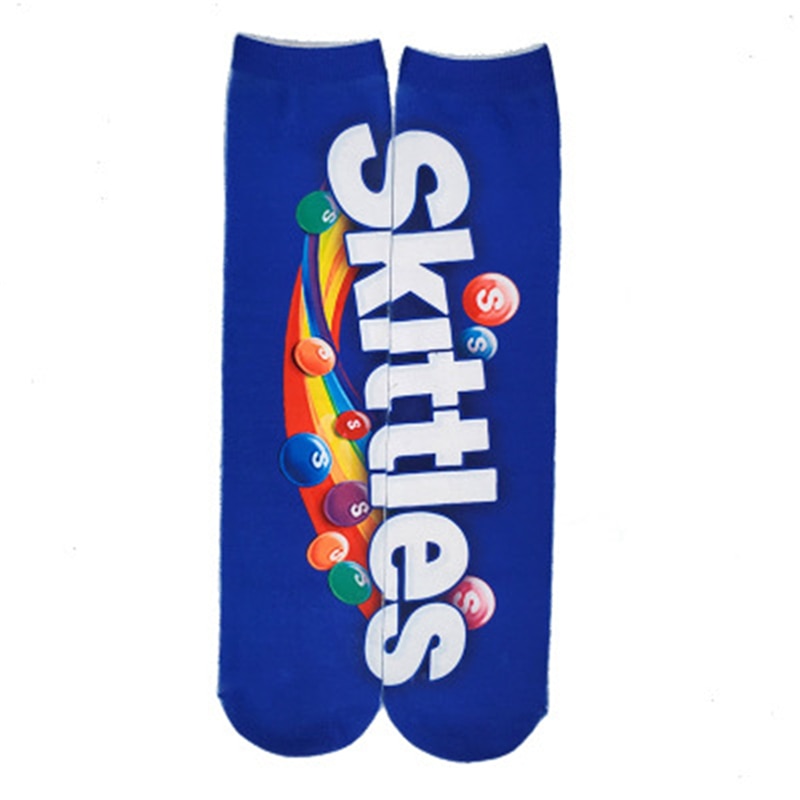 Chaussettes beauf | Chaussettes marque de bonbon skittles