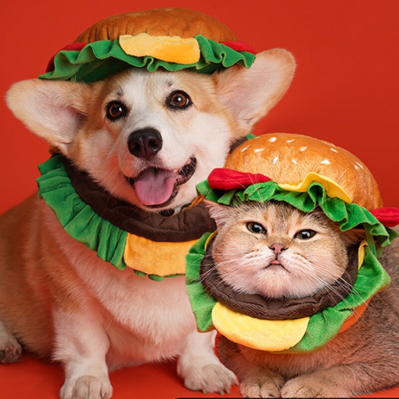 Collier animaux beauf | Burger Chat et chien