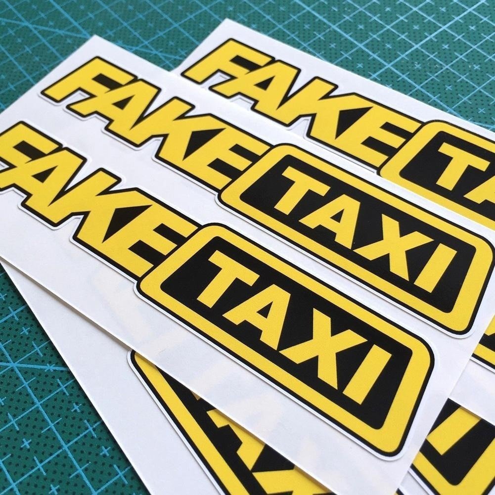 Accessoire voiture | Fake Taxi sticker - JustBeBeauf